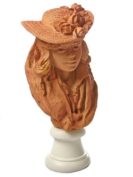 Rose Beuret In Straw Hat Portrait Rodin Bust Statue Head Museum Art